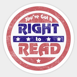 Right to Read (retro) Sticker